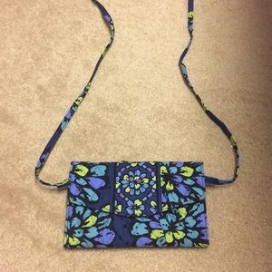 Vera Bradley wallet with crossbody strap